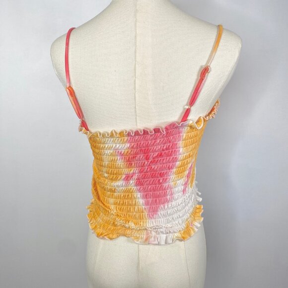 Tie-Dye Pink/Orange Elastic Camisole - Picture 4 of 6